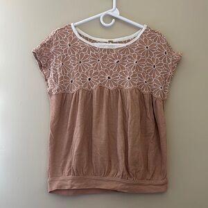 Free People embroidered top